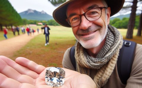 法国男子在美国寻宝意外挖到巨型钻石