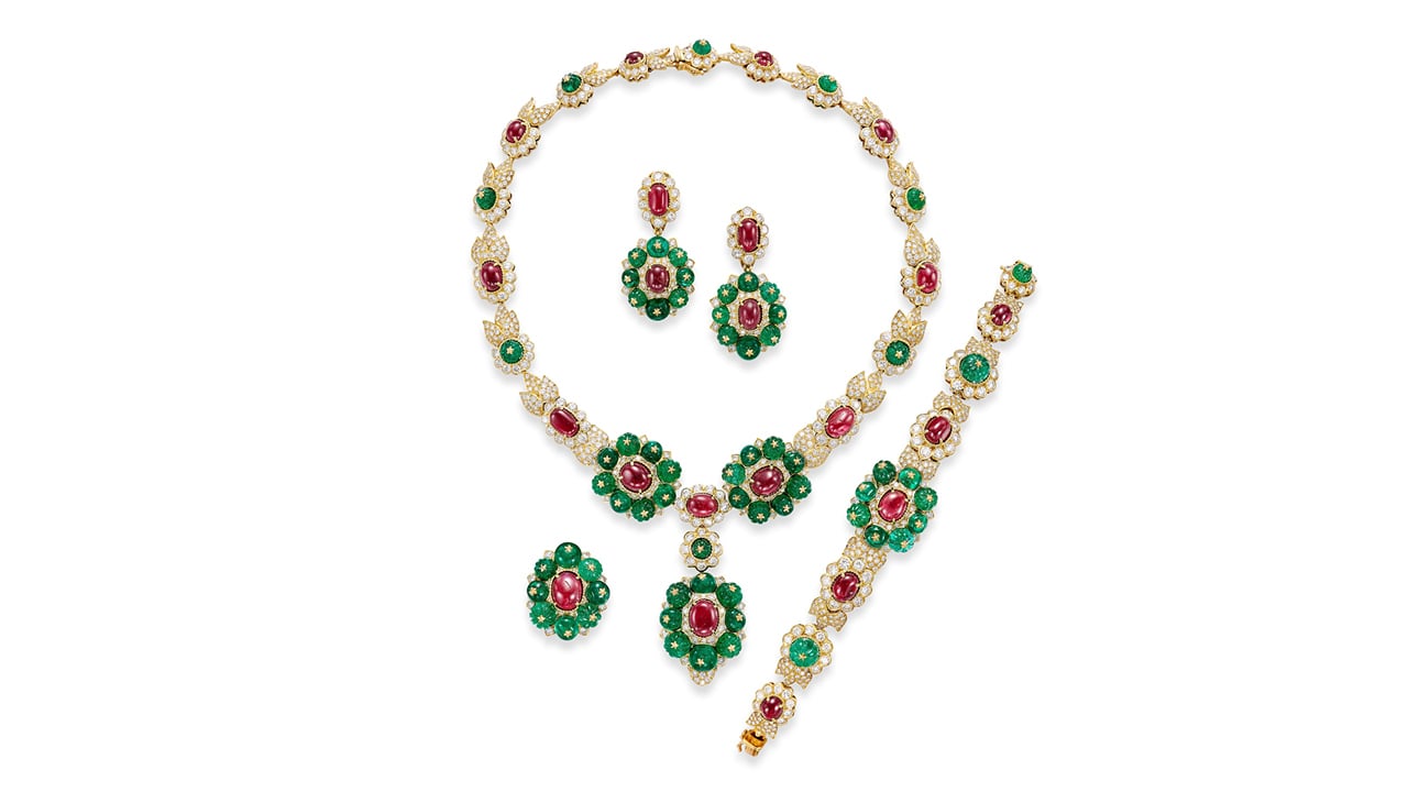 Mouawad 珠宝套装将领衔 Bonhams 香港拍卖会